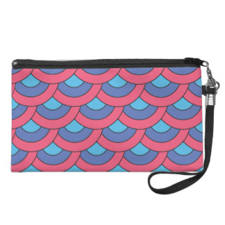 Colorful Geometric Pattern Wristlet