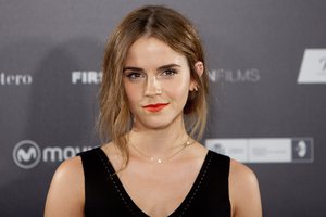 English actress Emma Watson poses for photographers during the photocall for the film, "Regression," in Madrid, Spain