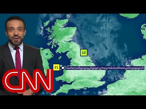 Weatherman nails town's super long name