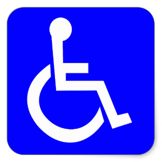 Official International symbol of access Square Sticker