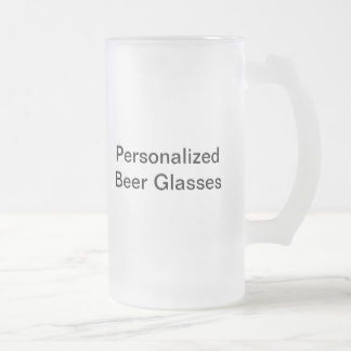 Personalized Beer Glasses Frosted Glass Beer Mug