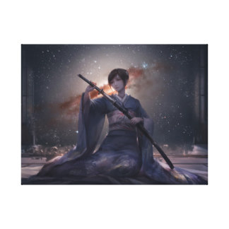 Samurai Girl Canvas Print