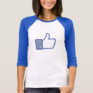 facebook duimen omhoog ZOALS grafische Dames 3/4 T Shirt