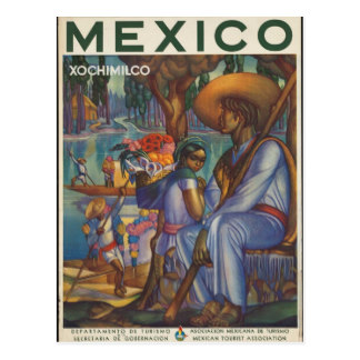 Arte del turismo del vintage de México de la visit Postal