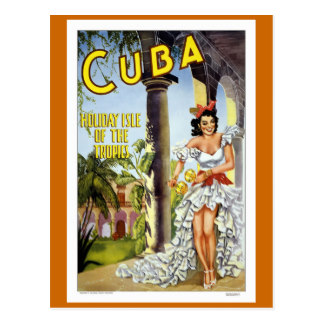 Viaje del vintage de Cuba Postal