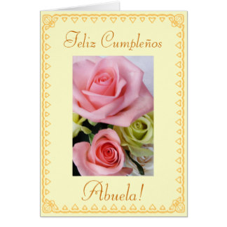 Español: El cumpleaños Cumpleanos/Abuela de los Tarjeta De Felicitación