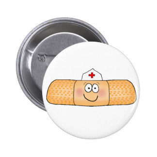 Whimsicla Pflaster-Verband mit dem Krankenschweste Runder Button 5,7 Cm