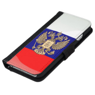 Manteau des bras russe coque avec portefeuille pour iPhone 6