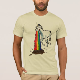 Einhörner kotzen Regenbogen T-Shirt