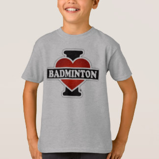 I Liebe-Badminton T-Shirt