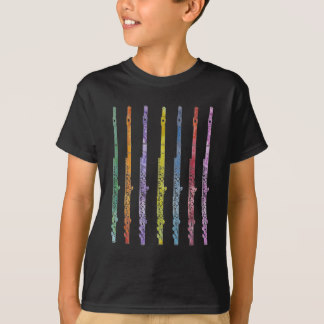 Regenbogen der Flöten T-Shirt