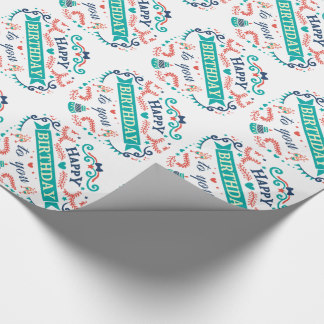 Papel de regalo para cumpleaños en Zazzle