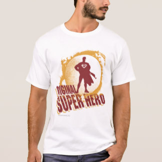 Superhéroe de la original del superhombre camiseta