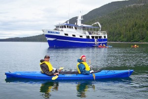Kayaking in Alaska with AdventureSmith. 