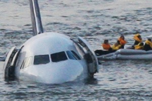 Passengers are rescued from the Airbus 320 US Airways plane in the Hudson River in New York on January 15, 2009. 