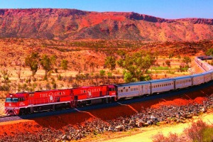The Ghan accommodates about 330 guests in comfort.
