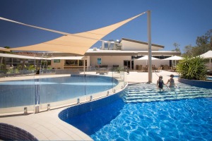 A resort-style swimming pool is one of many great updates to the hotel. 