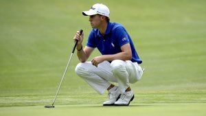 Justin Thomas holed out on the 13th at Chapultepec Golf Club