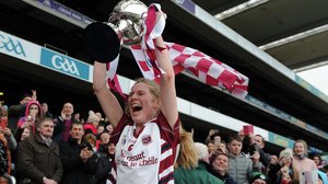 Slaughtneil's Aoife Ní Chaiside lifts Bill & Agnes Carroll Cup