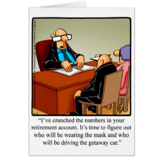 Funny Retirement Congarulations Greeting Card