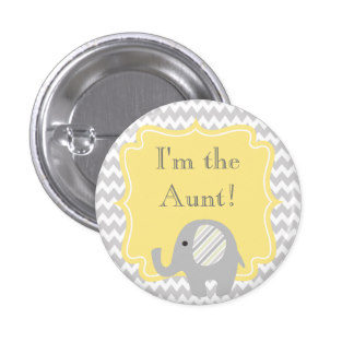 Custom Baby Shower Party I'm the Aunt Button