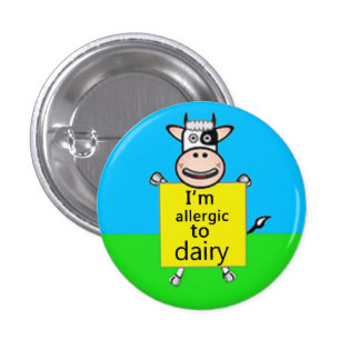 Dairy Allergy Alert 3 Cm Round Badge