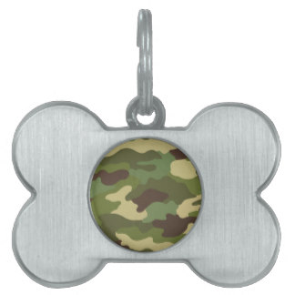 Army Camo Pet Name Tags