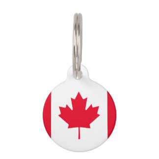 Canada Flag Pet ID Tag