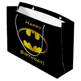 Batman Symbol | Oval Gradient Logo Large Gift Bag