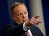 White House spokesman Sean Spicer holds his first press briefing at the White House in Washington, U.S. January 23, 2017.