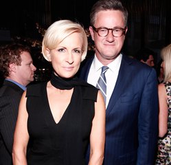 In this photograph taken by AP Images for The Hollywood Reporter Mika Brzezinski and Joe Scarborough are seen at The Hollywood Reporter 35 Most Powerful People in Media event on Wednesday, April 11, 2012 in New York.