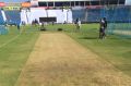 The Pune pitch is drier than a bone.