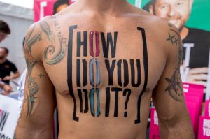 SYDNEY, AUSTRALIA - FEBRUARY 19: The annual ?Sydney Gay & Lesbian Mardi Gras Fair Day in Newtown on February 19, 2017 in ...