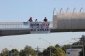 Perth drivers got a political message with their morning commute.