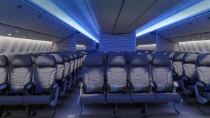 Airlines are opting for rows of 10 seats, rather than nine, in the Boeing 777.