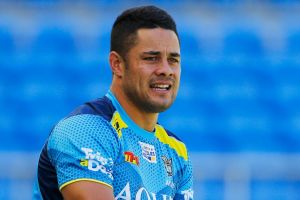 On the outer: Jarryd Hayne hasn't covered himself in glory at the Titans so far.