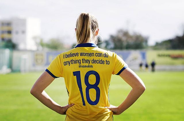 Thumbnail for Swedish women's football team swap jersey names with empowering tweets