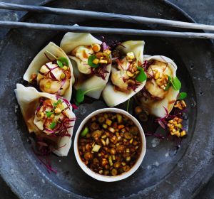 Silky, mouth-watering, delectable, clean-tasting wontons.