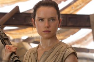 Daisy Ridley as Rey in Star Wars: The Force Awakens. 