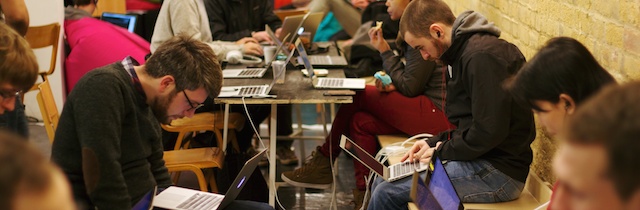 Developers at the Guardian Hack Day