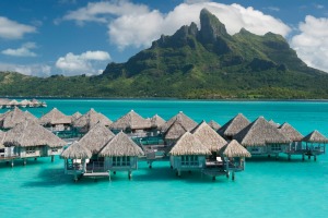 SatFeb25cover Nowhere on Earth best captures the magic of the overwater bungalow than the St Regis Bora Bora Resort - ...