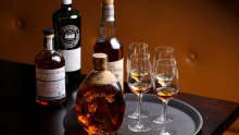 A whisky tasting tray at The Melbourne Whisky Room.