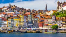 The town of Porto, on the Douro River, is in the heart of Portugal's wine country.