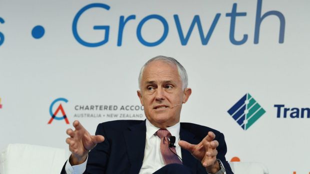 The Honorable Malcolm Turnbull MP, Prime Minister speaking at the Australian Financial Review Business Summit, at the ...