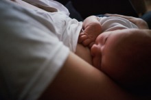 The mothers were breastfeeding in a restaurant when they were photographed.