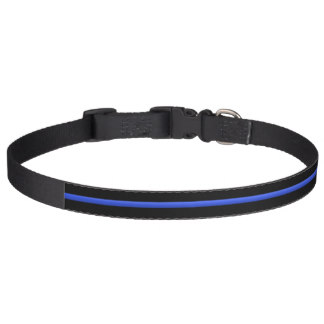 Thin Blue Line Police K-9 Dog Collar