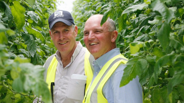 Murray King, left, with Crown Irrigation Investments Ltd chief executive Murray Gribben, says it is "critical" that firm ...