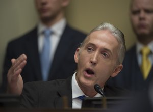 House Oversight and Government Reform Committee member Rep. Trey Gowdy, R-S.C., speaks on Capitol Hill in Washington, Tuesday, Sept. 13, 2016, during the committee's hearing on 'Examining Preservation of State Department Records.'