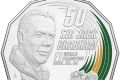 Sir Jack Brabham AO, OBE has appeared on a limited mintage of 50 cent coins.