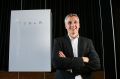 Solution? Tesla vice-president Lyndon Rive with the Powerwall 2.